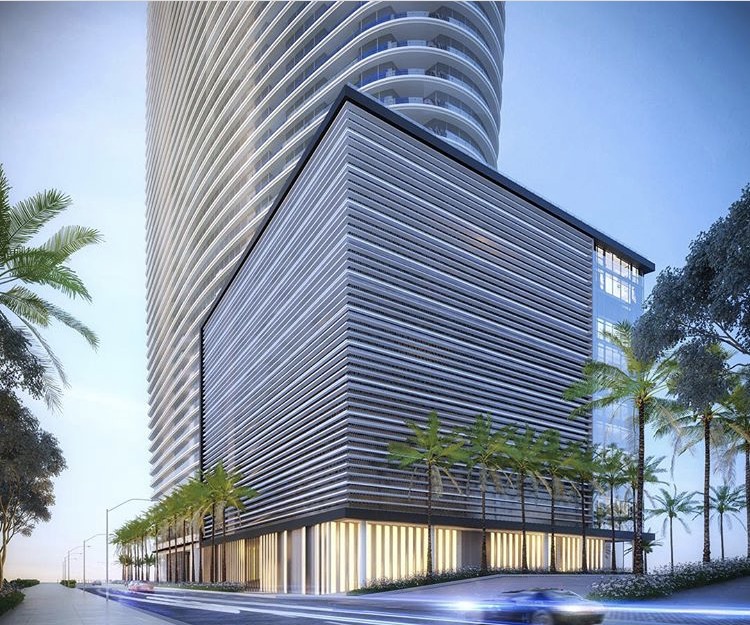 Aston Martin Residences architectural base detail